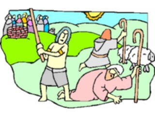 Sticker Custom Preview Image #108353 Religion Biblical Scenes Moses Shepherd