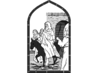 Sticker Custom Preview Image #108403 Religion Biblical Scenes Palm Sunday