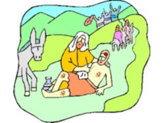 Sticker Custom Preview Image #108404 Religion Biblical Scenes Parableof Good Samaritan1