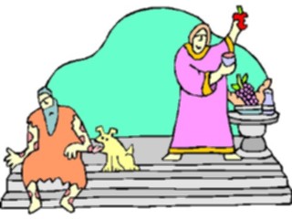 Sticker Custom Preview Image #108406 Religion Biblical Scenes Parableof Lazarus