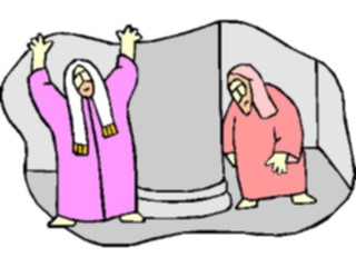 Sticker Custom Preview Image #108414 Religion Biblical Scenes Parableofthe Pharisee