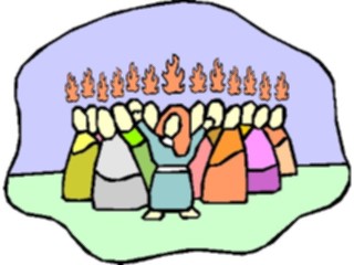 Sticker Custom Preview Image #108427 Religion Biblical Scenes Pentecoste