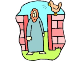 Sticker Custom Preview Image #108442 Religion Biblical Scenes Peter Denial2