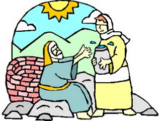 Sticker Custom Preview Image #108462 Religion Biblical Scenes Rebecca Servant