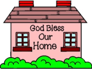 Sticker Custom Preview Image #108918 Religion Church Flyers God Bless Our Home