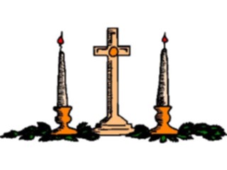 Sticker Custom Preview Image #109341 Religion Crosses General Cross Candles1