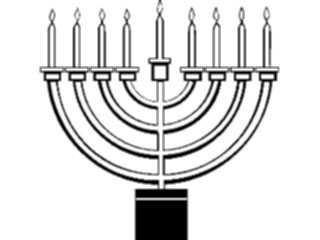 Sticker Custom Preview Image #109512 Religion Judaism Menorah01