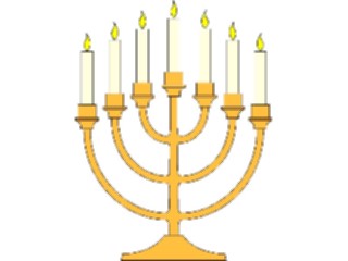 Sticker Custom Preview Image #109523 Religion Judaism Menorah12