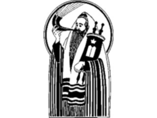 Sticker Custom Preview Image #109547 Religion Judaism Rabbiwith Shofar Torah