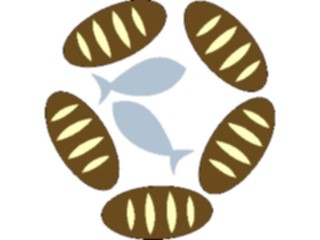 Sticker Custom Preview Image #110054 Religion Objects Symbols Fish Bread1