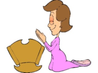 Sticker Custom Preview Image #110240 Religion Objects Symbols Praying Over Cradle