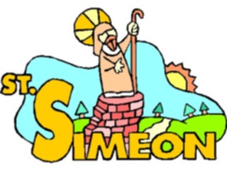 Sticker Custom Preview Image #110543 Religion Saint Cartoons Simeon