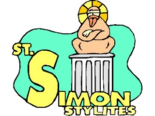 Sticker Custom Preview Image #110544 Religion Saint Cartoons Simon Stylites