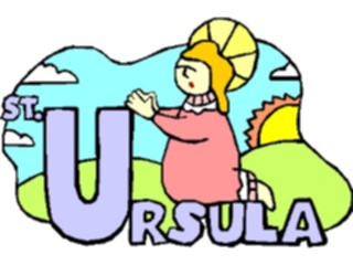 Sticker Custom Preview Image #110551 Religion Saint Cartoons Ursula