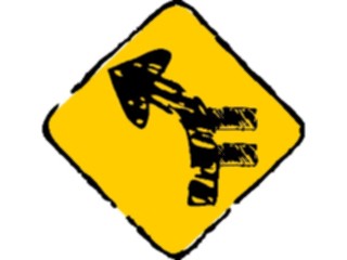 Sticker Custom Preview Image #110634 Road Signs Brush Stroke Arrow46