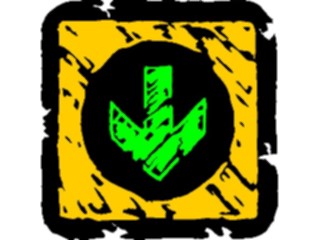 Sticker Custom Preview Image #110654 Road Signs Brush Stroke Arrow66