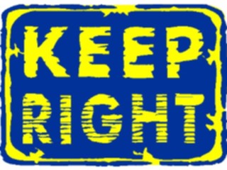 Sticker Custom Preview Image #110939 Road Signs Brush Stroke Keep Right1