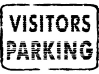Sticker Custom Preview Image #111284 Road Signs Brush Stroke Visitors Parking