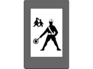Sticker Custom Preview Image #111385 Road Signs Road Signs Crossing Guard