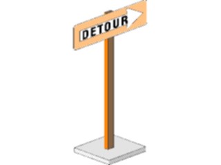Sticker Custom Preview Image #111398 Road Signs Road Signs Detour1
