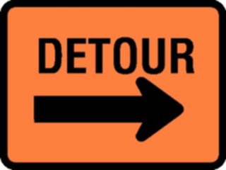 Sticker Custom Preview Image #111400 Road Signs Road Signs Detour3