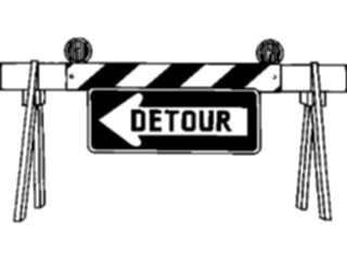 Sticker Custom Preview Image #111401 Road Signs Road Signs Detour4