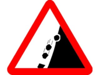 Sticker Custom Preview Image #111438 Road Signs Road Signs Falling Rocks5