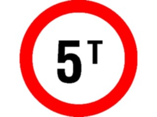 Sticker Custom Preview Image #111450 Road Signs Road Signs Five Tons Okay