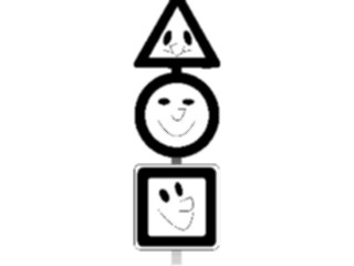 Sticker Custom Preview Image #111474 Road Signs Road Signs Happy Road Signs