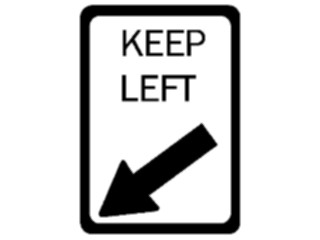 Sticker Custom Preview Image #111504 Road Signs Road Signs Keep Left1