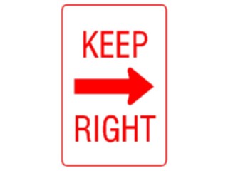 Sticker Custom Preview Image #111506 Road Signs Road Signs Keep Right1