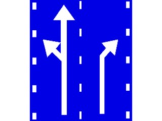 Sticker Custom Preview Image #111509 Road Signs Road Signs Lane Diagram1