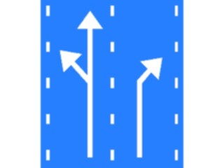 Sticker Custom Preview Image #111510 Road Signs Road Signs Lane Diagram2