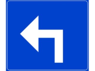 Sticker Custom Preview Image #111524 Road Signs Road Signs Left Turn4