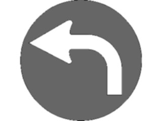 Sticker Custom Preview Image #111526 Road Signs Road Signs Left Turn6