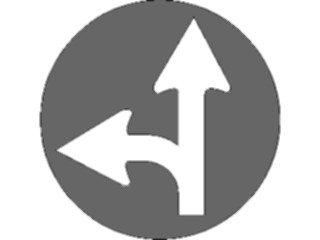 Sticker Custom Preview Image #111529 Road Signs Road Signs Left Turn Split2