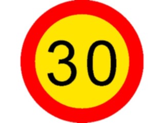 Sticker Custom Preview Image #111794 Road Signs Road Signs Speed030km2
