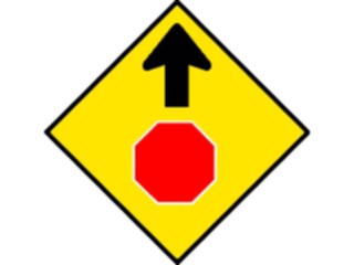 Sticker Custom Preview Image #111840 Road Signs Road Signs Stop Ahead1