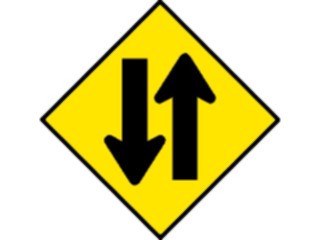 Sticker Custom Preview Image #111898 Road Signs Road Signs Two Way Traffic12