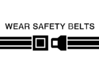 Sticker Custom Preview Image #111903 Road Signs Road Signs Wear Saftey Belts