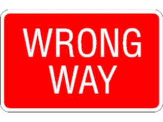 Sticker Custom Preview Image #111911 Road Signs Road Signs Wrong Way