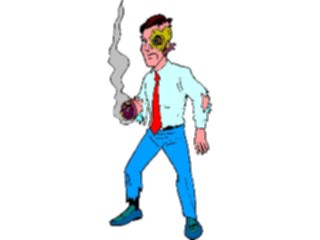 Sticker Custom Preview Image #112377 Science Fiction Cyborg Damaged2