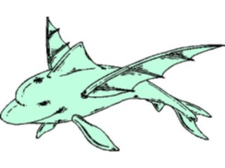 Sticker Custom Preview Image #112396 Science Fiction Dolphin Flying