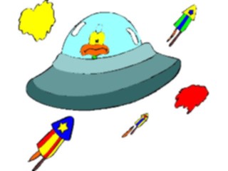 Sticker Custom Preview Image #112400 Science Fiction Duckin Space Ship