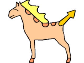 Sticker Custom Preview Image #112496 Science Fiction Horsewith Tail Horn