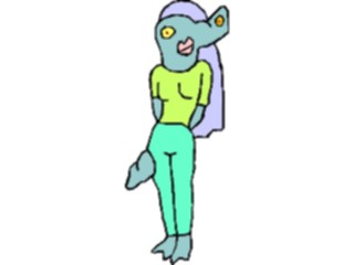 Sticker Custom Preview Image #112782 Science Fiction Mutant Female46