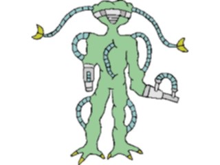Sticker Custom Preview Image #112977 Science Fiction Mutant Warrior02