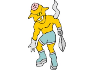 Sticker Custom Preview Image #112981 Science Fiction Mutant Warrior06