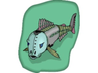Sticker Custom Preview Image #113198 Science Fiction Robot Fish