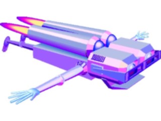 Sticker Custom Preview Image #113199 Science Fiction Robot Flying1